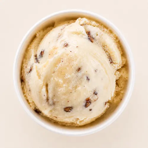 Brown Butter Pecan ice cream scoop