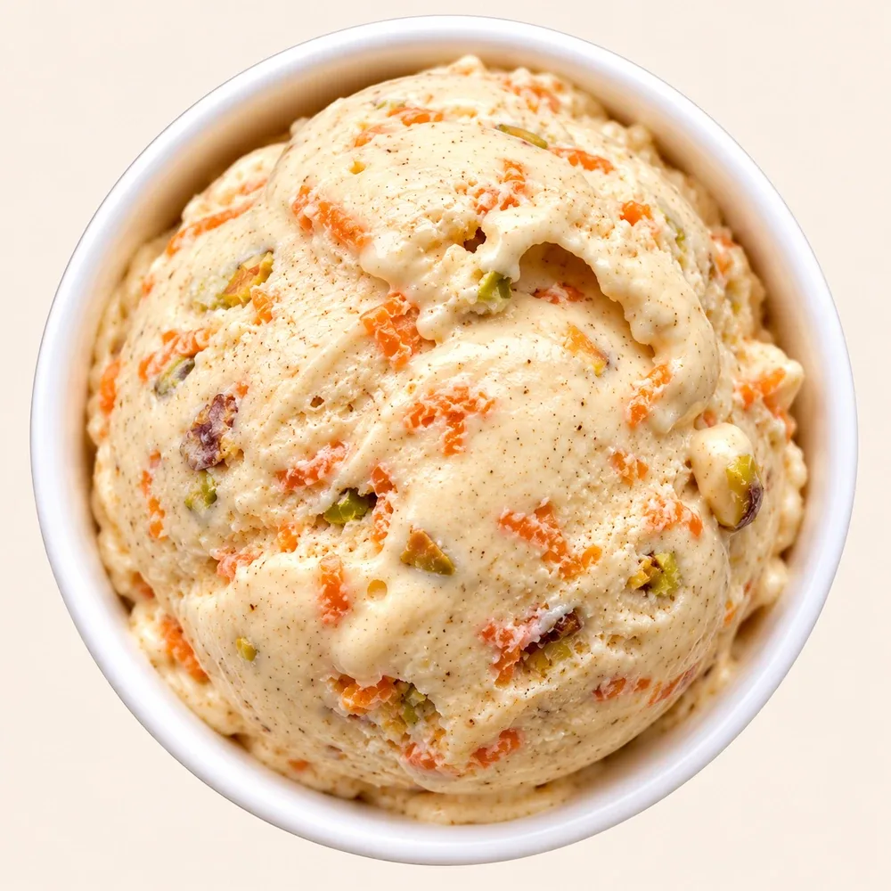 Carrot Halwa ice cream scoop