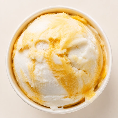 Mango Sticky Rice ice cream scoop
