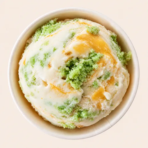 Pandan Mooncake ice cream scoop