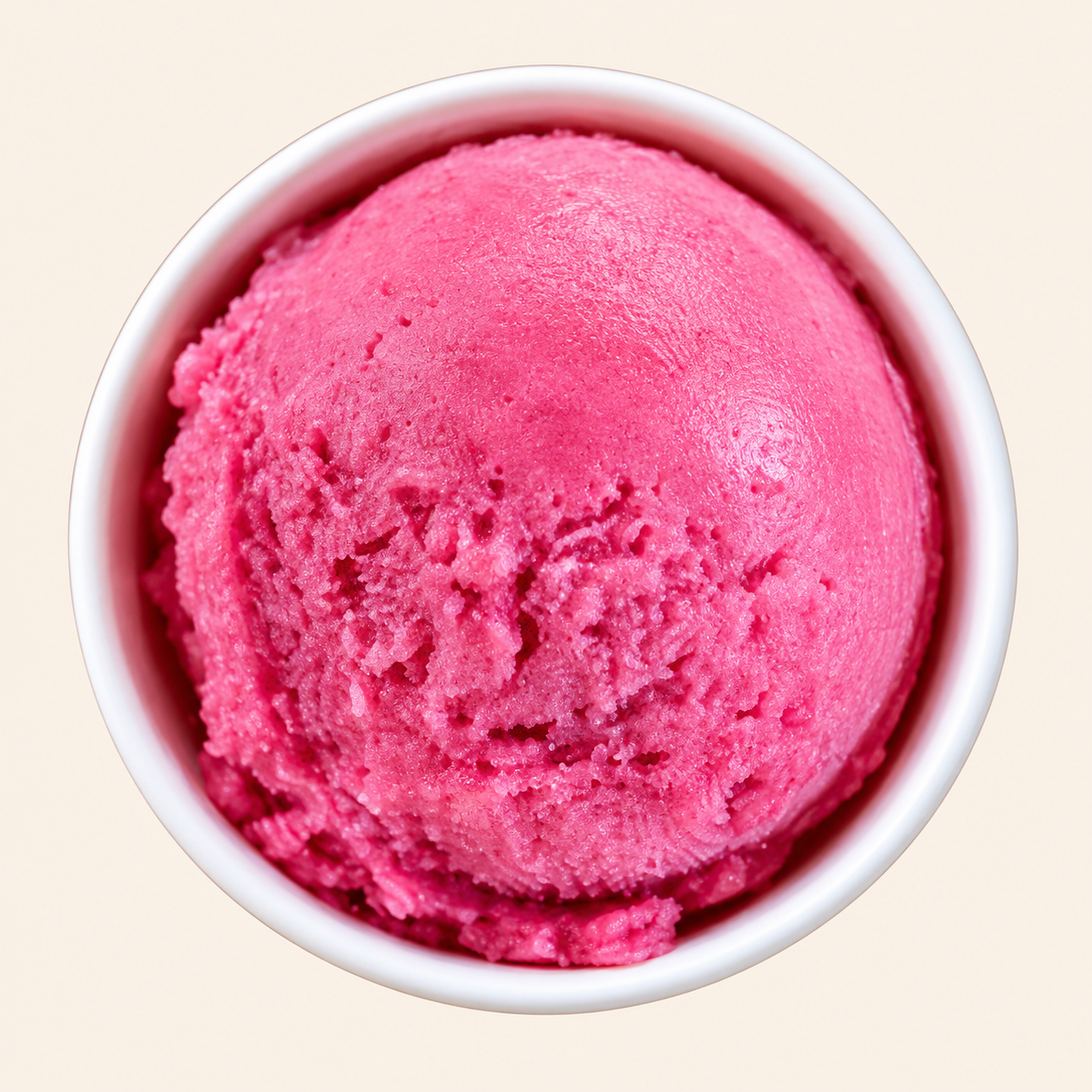 Scoop of Sweet Republic Prickly Pear Sorbet ice cream