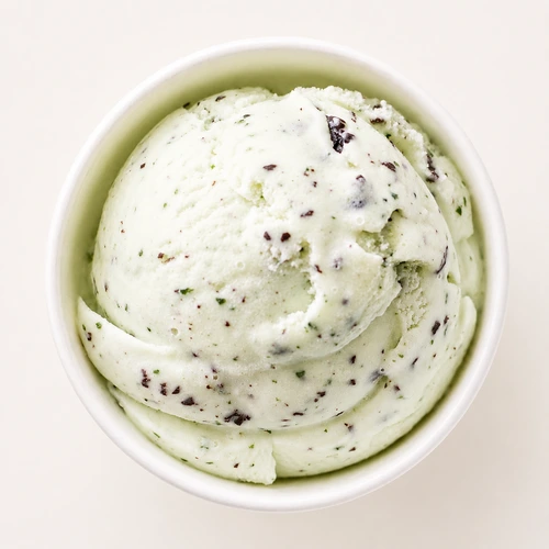 Real Mint Chip ice cream scoop