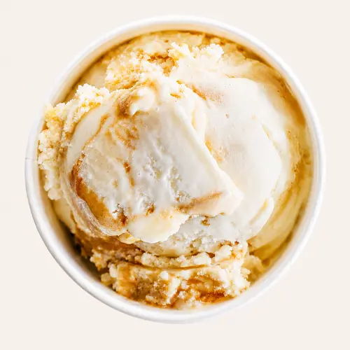 Salted Caramel Swirl ice cream scoop